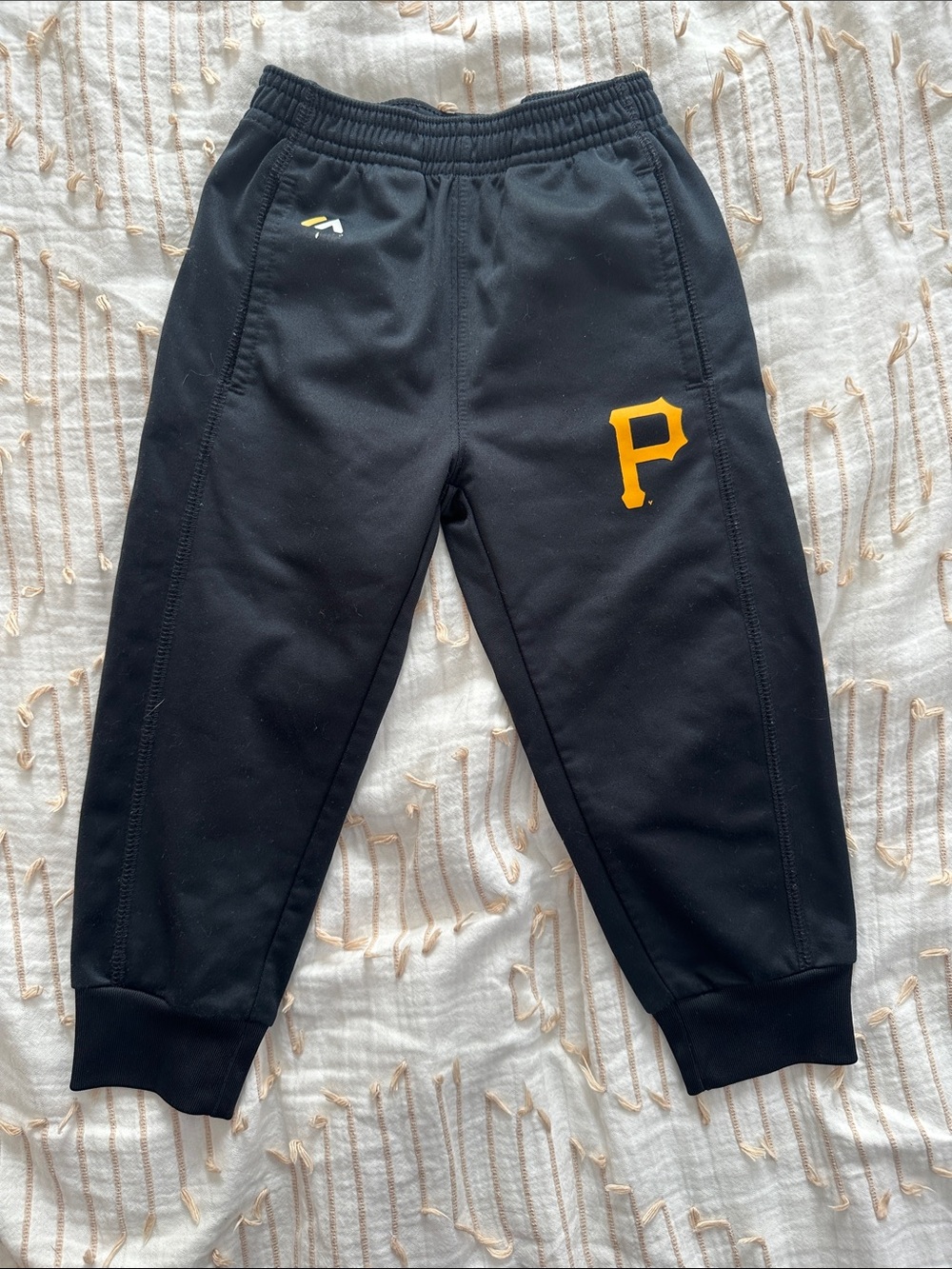 Pittsburgh Pirates Black Athletic Kids Jogger Pants